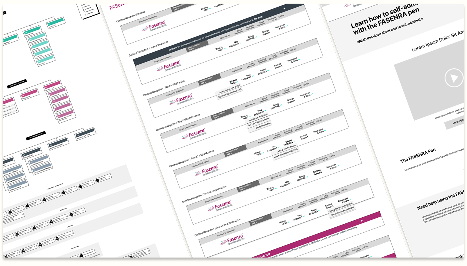 Fasenra.com website redesign