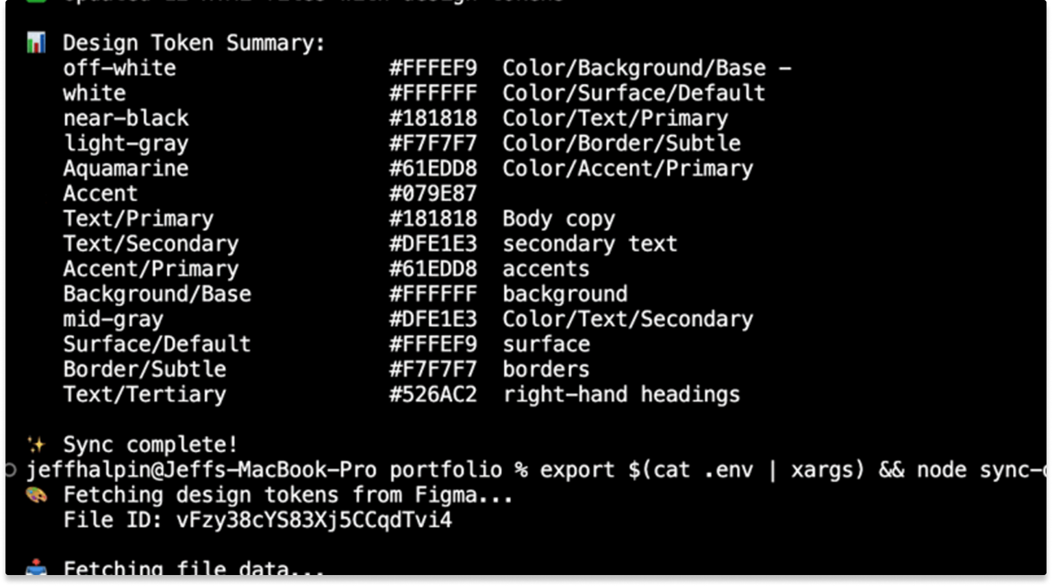 Figma Design Token Sync tool